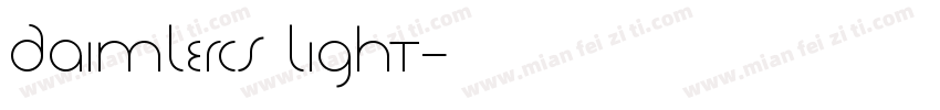daimlerCS light字体转换